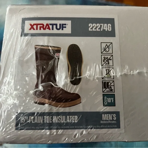 Brand new in unopened box XTRATUF “15 plain toe insulated - Picture 2 of 5